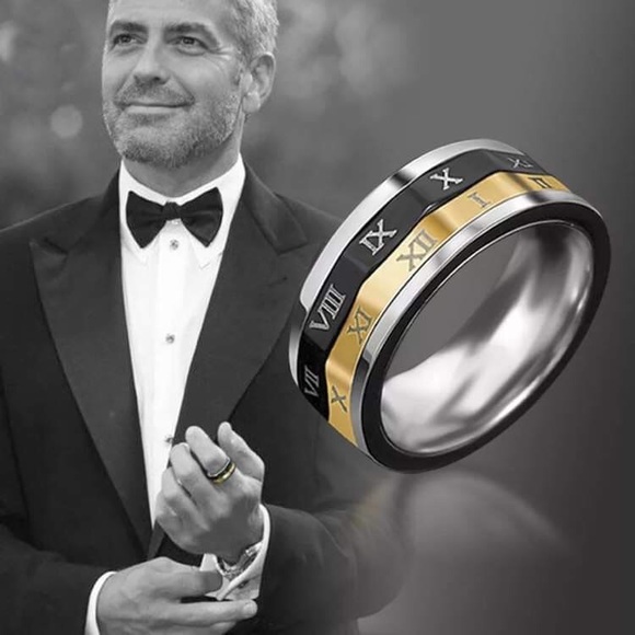 Roman Numeral Spinner Ring - Picture 6 of 10